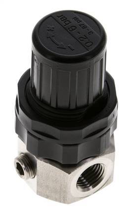 Regulador de presión G1/4'' 320l/min 0.5-6.0bar/7-87psi Acero inoxidable