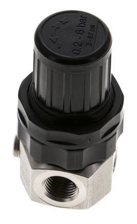 Regulador de presión G1/4'' 320l/min 0.5-6.0bar/7-87psi Acero inoxidable