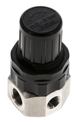 Regulador de presión G1/4'' 320l/min 0.5-6.0bar/7-87psi Acero inoxidable