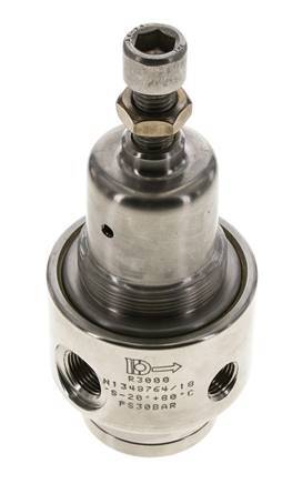 Pressure Regulator G3/8'' 700 l/min 0.2-3.0bar/3-44psi Stainless Steel Aggressive Gasses