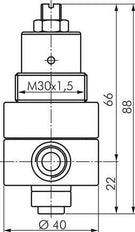 Diafragma de repuesto PTFE/NBR 1/4''