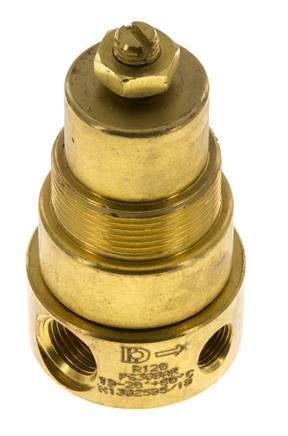 Pressure Regulator G1/4'' 330 l/min 0.2-3.0bar/3-44psi Brass Gases Liquids