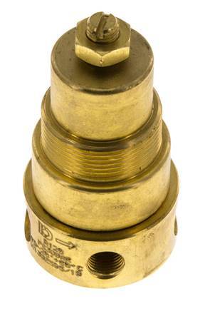 Pressure Regulator G1/4'' 330 l/min 0.2-3.0bar/3-44psi Brass Gases Liquids