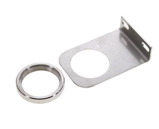 Bracket for Pressure Regulator and Filter-Regulator 1/4 and 3/8'' Stainless Steel with Nut