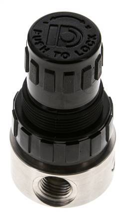 Regulador de presión G1/4'' 350l/min 0.1-1.5bar/1-22psi Acero inoxidable/POM