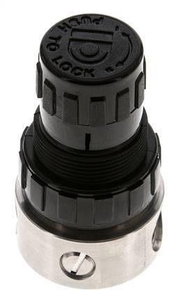 Regulador de presión G1/4'' 350l/min 0.1-1.5bar/1-22psi Acero inoxidable/POM