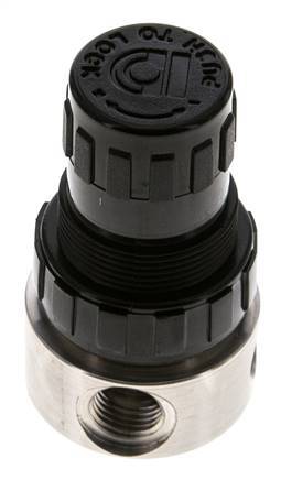 Regulador de presión G1/4'' 350l/min 0.1-1.5bar/1-22psi Acero inoxidable/POM