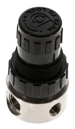 Regulador de presión G1/4'' 350l/min 0.1-1.5bar/1-22psi Acero inoxidable/POM