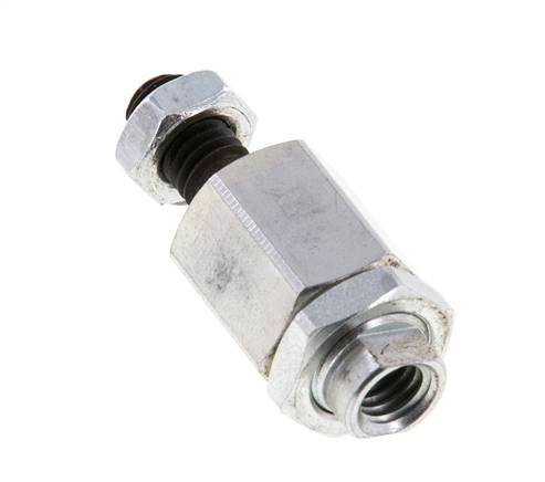 Junta flotante M6 para cilindro Acero cincado