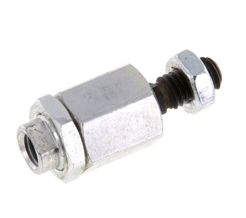 Junta flotante M6 para cilindro Acero cincado