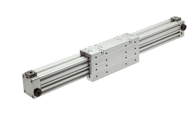Rodless Cylinder 40-2000mm - Magnetic - Damping - Single Guide