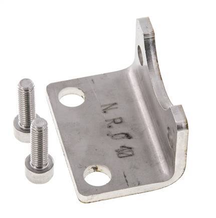 Foot Mount 40 mm ISO 15552 Stainless steel 316 (1.4401)