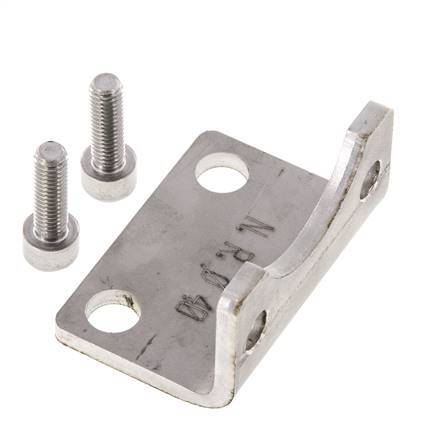 Foot Mount 40 mm ISO 15552 Stainless steel 316 (1.4401)