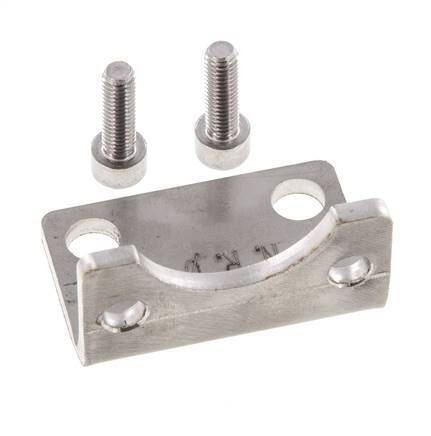 Foot Mount 40 mm ISO 15552 Stainless steel 316 (1.4401)