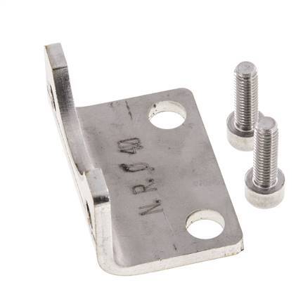 Foot Mount 40 mm ISO 15552 Stainless steel 316 (1.4401)