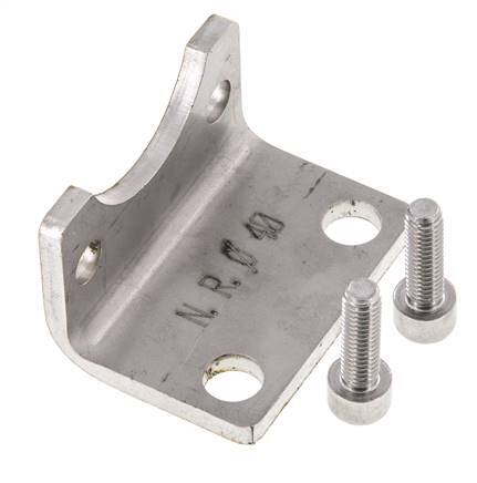 Foot Mount 40 mm ISO 15552 Stainless steel 316 (1.4401)
