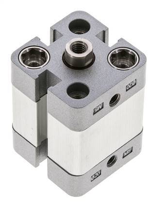 Cilindro Compacto de Doble Efecto ISO 21287 20-10mm - Magnético