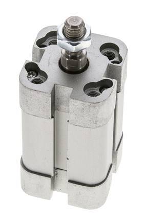 ISO 21287 Compact Double Acting Cylinder 20-25mm - Magnetic - Male Rod