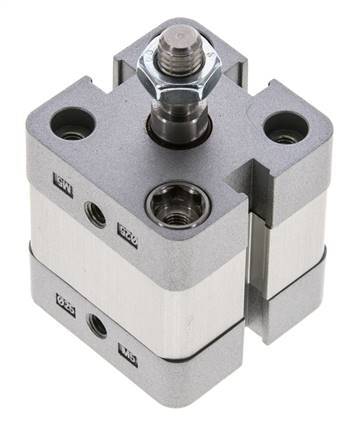 Cilindro Compacto de Doble Efecto ISO 21287 25-5mm - Magnético - Vástago Macho