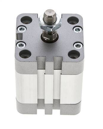 ISO 21287 Compact Double Acting Cylinder 40-20mm - Magnetic - Male Rod