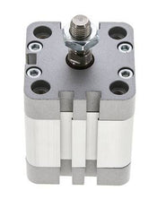 ISO 21287 Compact Double Acting Cylinder 40-20mm - Magnetic - Male Rod