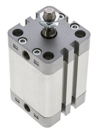 ISO 21287 Compact Double Acting Cylinder 40-40mm - Magnetic - Male Rod