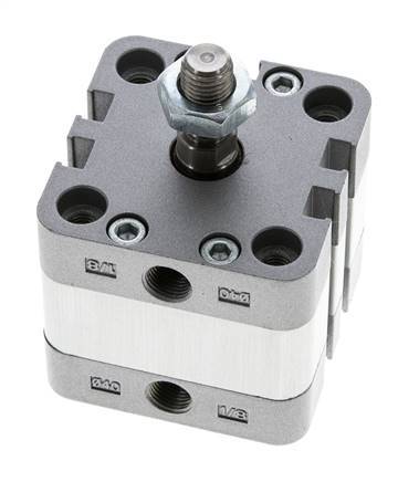 ISO 21287 Compact Double Acting Cylinder 40-5mm - Magnetic - Male Rod