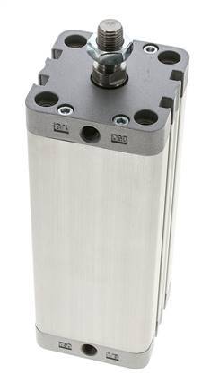 ISO 21287 Compact Double Acting Cylinder 50-125mm - Magnetic - Male Rod
