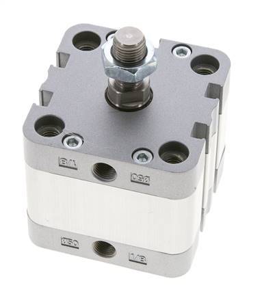 ISO 21287 Compact Double Acting Cylinder 50-15mm - Magnetic - Male Rod