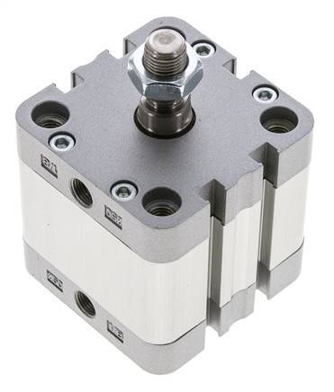 ISO 21287 Compact Double Acting Cylinder 50-20mm - Magnetic - Male Rod