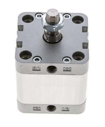 ISO 21287 Compact Double Acting Cylinder 50-25mm - Magnetic - Male Rod
