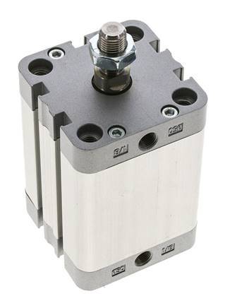 ISO 21287 Compact Double Acting Cylinder 50-50mm - Magnetic - Male Rod