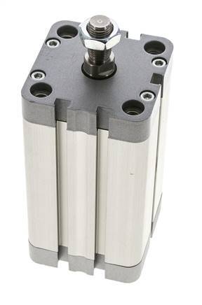 ISO 21287 Compact Double Acting Cylinder 50-80mm - Magnetic - Male Rod