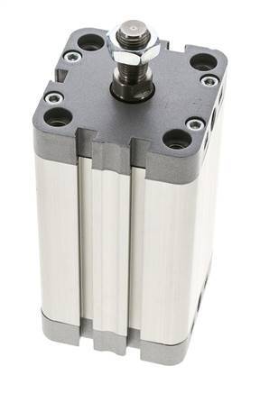 ISO 21287 Compact Double Acting Cylinder 50-80mm - Magnetic - Male Rod