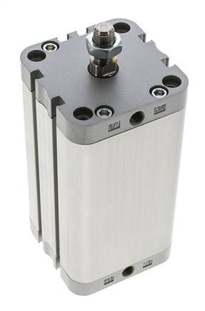ISO 21287 Compact Double Acting Cylinder 63-100mm - Magnetic - Male Rod