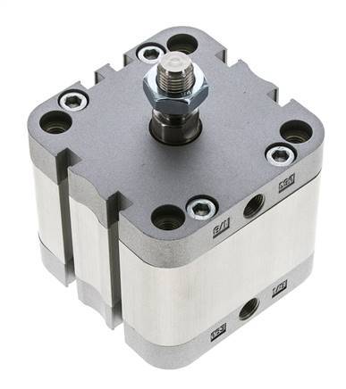 ISO 21287 Compact Double Acting Cylinder 63-20mm - Magnetic - Male Rod