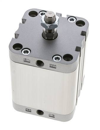 ISO 21287 Compact Double Acting Cylinder 63-50mm - Magnetic - Male Rod