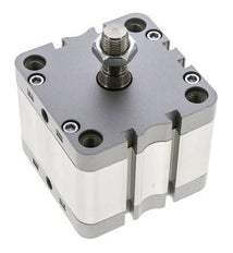 ISO 21287 Compact Double Acting Cylinder 80-25mm - Magnetic - Male Rod