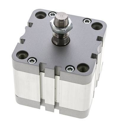 ISO 21287 Compact Double Acting Cylinder 80-25mm - Magnetic - Male Rod
