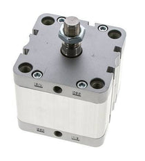ISO 21287 Compact Double Acting Cylinder 80-30mm - Magnetic - Male Rod