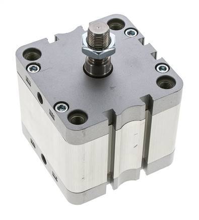 ISO 21287 Compact Double Acting Cylinder 80-30mm - Magnetic - Male Rod
