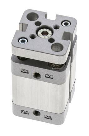 ISO 21287 Compact Double Acting Cylinder 20-15mm - Magnetic - Non-Rotating
