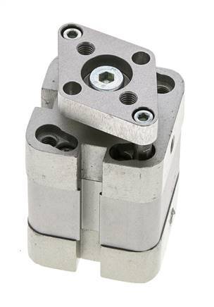 ISO 21287 Compact Double Acting Cylinder 25-10mm - Magnetic - Non-Rotating