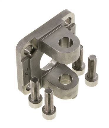Clevis Female 50 mm ISO 15552 ISO 21287 Stainless steel 316 (1.4401)