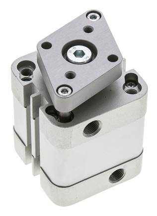 ISO 21287 Compact Double Acting Cylinder 40-15mm - Magnetic - Non-Rotating