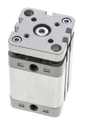 ISO 21287 Compact Double Acting Cylinder 40-30mm - Magnetic - Non-Rotating