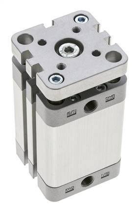 ISO 21287 Compact Double Acting Cylinder 40-40mm - Magnetic - Non-Rotating