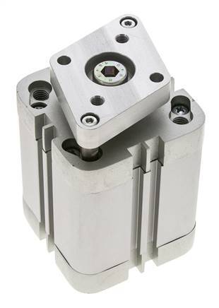 ISO 21287 Compact Double Acting Cylinder 50-40mm - Magnetic - Non-Rotating