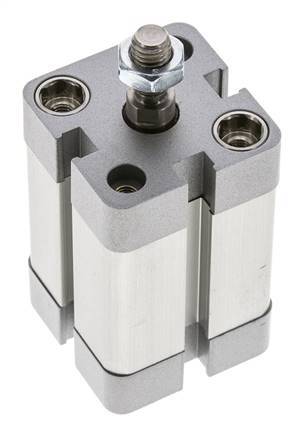 ISO 21287 Compact Single Acting Cylinder 25-25mm - Magnetic - Male Rod