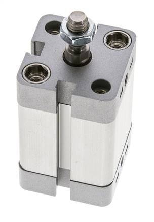 ISO 21287 Compact Single Acting Cylinder 25-25mm - Magnetic - Male Rod